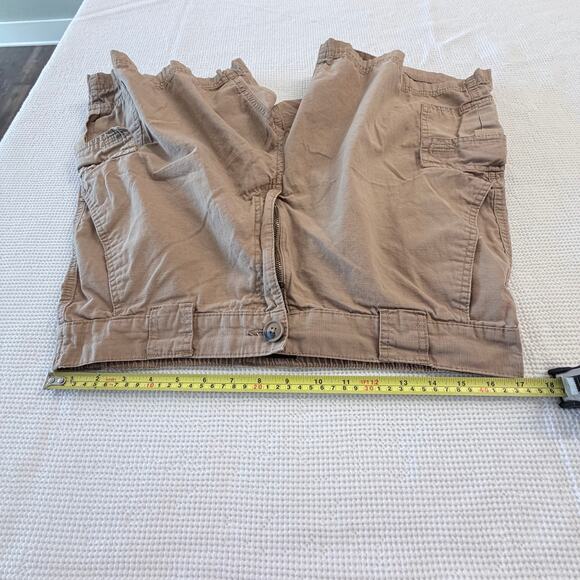 Great Northwest Clothing Co Khaki Cargo shorts 34 100% Cotton - Picture 10 of 10